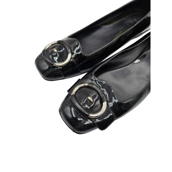 Cole Haan Air Flats Az 9.5M  Womens Black Patent Leather Slip On Shoes - Picture 10 of 10